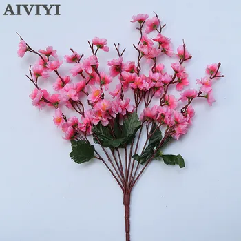 Artificiais de Seda Flor de cerejeira buquê Jardim de Casa Tabela do casamento de DIY simulação de Flores Decorativas accessorie