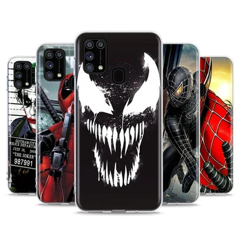 Marvel Venom de homem-Aranha Para Samsung Galaxy Nota 20 10 9 8 Plus Ultra Lite M21 M31 M31S M10S M20 M21 M32 M12 Caso de Telefone