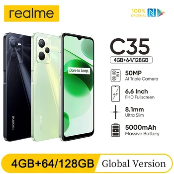 Versão Global Realme C35 128GB 6.6