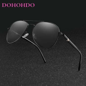DOHOHDO Oval Óculos de sol Polarizados Fotossensíveis Homens Piloto Camaleão Condução Óculos Mulheres de Óculos Óculos Gafas De Sol Hombre