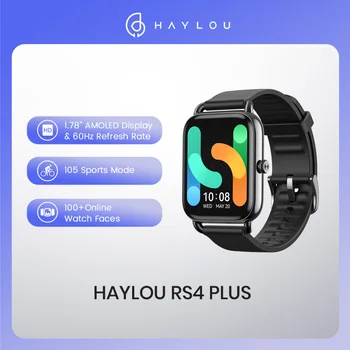 HAYLOU RS4 Mais Smartwatch Com Pulseira de Silicone 1.78