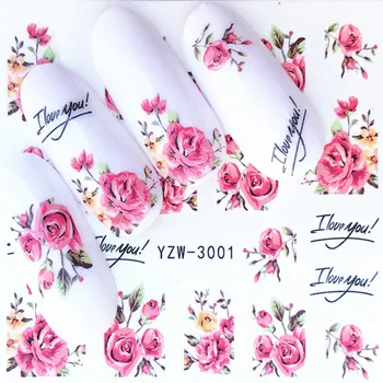 1Pcs de Moda Rosa Flor DIY Nail Art de Unhas de Prata Transparente de Longa Duração Nail Polish Girl Bonito Decoração de Unhas Ferramenta NS1