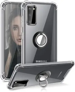 Para Samsung Galaxy S20 FE 5G Caso Samsung Galaxy A21 s Caso, à prova de Choque Anel Macio de Case Para Samsung Galaxy A21s Um 21s A217F