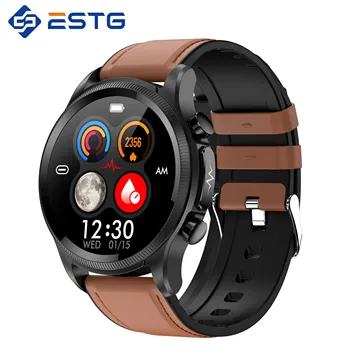 Smart Watch 1.39 polegadas ECG de Glicose do Sangue, a Temperatura Corporal de Oxigênio no Sangue Eletrocardiograma Cinto de Monitoramento do Smartwatch