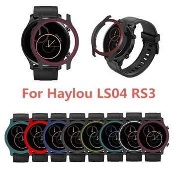 PC Caso Capa Protetora Para Haylou RS3 LS04 Smart Watch Substituição do disco Rígido de Proteção Casos pára-choques Pulseira de Acessórios