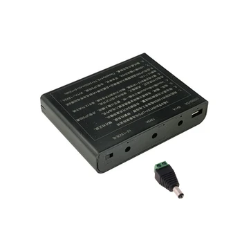 USB Saída 12V CC 6x 18650 Baterias UPS DIY do Banco do Poder de Caixa Carregador para Celular WiFi Router DIODO emissor de Luz da Câmera de Segurança