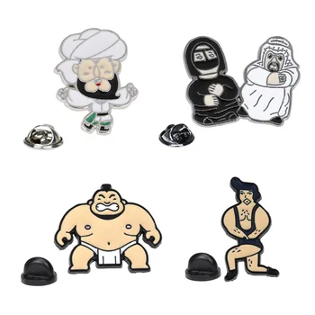 Pin Criativo Japonesa De Sumô Engraçado Periférica Pinos Avanti Cartoon Broche De Acessórios Saco De Lembranças Emblemas