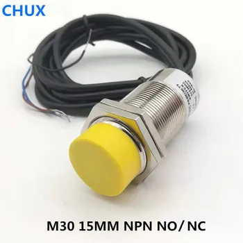 CHUX Indutivo Sensor de Movimento NPN M30 15mm de Detecção de detectar a distância IM30-15-DNA DNB NENHUM NC 6-36V DC 3wires chave de Proximidade