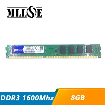 MLLSE RAM DDR3 8GB 1600 1600 mhz PC3-12800 PC3-12800U Computador da área de Trabalho do PC de Memória RAM de Memoria DIMM DDR 3 8 G 8G