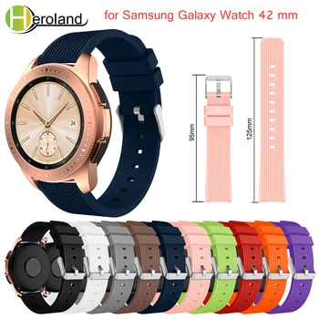 20mm Pulseira de Silicone Para Samsung Galaxy Watch 42mm / Engrenagem S2 Clássico 732 Inteligente WatchStrap Para Amazfit Bip 3 3pro Pulseira