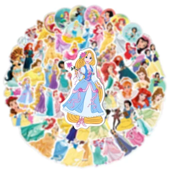 10/30/50/100pcs Princesa da Disney Adesivos Kawaii Girls Congelados História Impermeável Decalques DIY Portátil de Telefone de desenhos animados Stiker Brinquedos