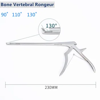 1PCS 130 graus Osso Kerrison Rongeur com a Desossa Veterinária, ortopedia instrumento