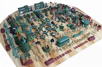 A ii guerra mundial militar da base de dados de 310 peças/conjuntos, soldado de brinquedo, de plástico, de soldados, de 5 cm de altura, as figuras são,militar areia modelo de tabela