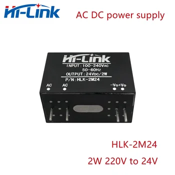 Frete grátis AC-DC 220V para 24V 2W de alta eficiência casa inteligente do interruptor da fonte de alimentação do módulo HLK-2M24