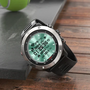 2021 Exterior Smartwatch Híbrido Transparente Tela Digital Dual Time Monitor De Frequência Cardíaca Chamada Mensagem De Lembrete Empurrar O Smart Watch