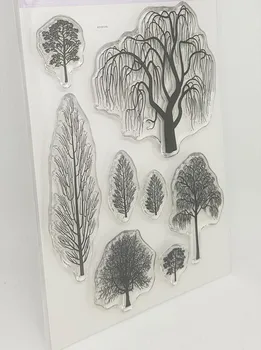 CLARO SELO alemão árvore DIY Scrapbook Cartão álbum do ofício de papel de rolo de borracha de silicone transparente selos 859