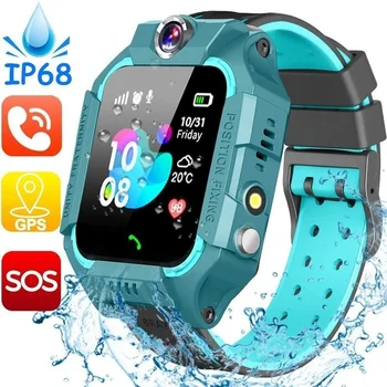 Q19 Impermeável LBS/Rastreador GPS Touchscreen SOS Anti-Lost Câmara Relógio Despertador Chat de Voz Inteligente Relógio de Presentes para Meninas Meninos Crianças