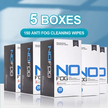 5-Caixas de Refeições Nano Embaciamento Óculos Limpe Tecido Molhado Descartável Anti-Nevoeiro Não-tecido de Limpezas Profissionais Papel de Limpeza de Lentes