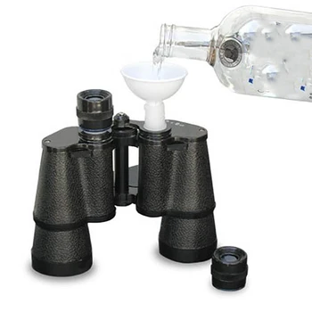 LBER Dupla Face Binocular Frasco de Viagens de Garrafa de Água de Esporte Copos de russo Frasco de Uísque Tiro Garrafa Cantil Shaker Whisky Pote