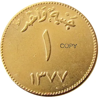 SA(06)de 1958 a Arábia saudita Feito De Ouro Chapeado Cópia moedas