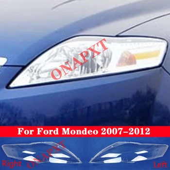 Farol Dianteiro Do Carro Tampa Para Ford Mondeo 2007-2012 Luz Tampas Transparentes Abajur De Vidro Lente Da Shell