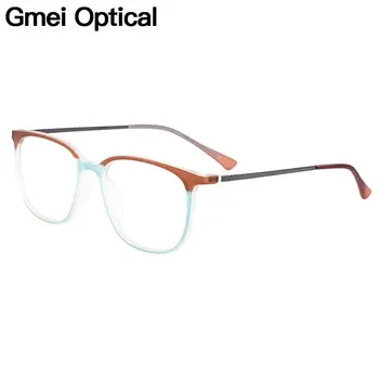 Gmei Óptico Ultra-Leve Da Moda Oval Completo-Rim Marca Designer Mulheres Armações De Óculos De Prescrição De Óculos Ótica Óculos H8030