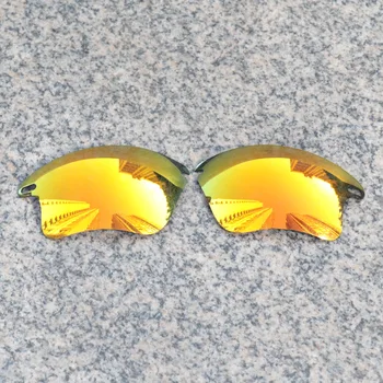 Atacado E. O. S Polarizada Avançado de Substituição de Lentes para Oakley Fast Jacket XL Óculos de sol - Fogo Vermelho Polarizada Espelho