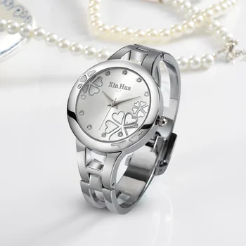 Mulheres Relógios de Quartzo Relógio Bracelete da forma das Mulheres Relógios de Luxo Crystal Senhoras relógio Relógio relógio feminino reloj mujer