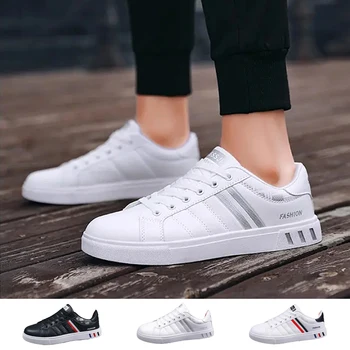 Branco Skate Sapatos de Homens Tênis 2021 Novo PU Tendência Televisão Confortável Moda Vulcanizada Sapatos Zapatos Zapatillas De Deporte