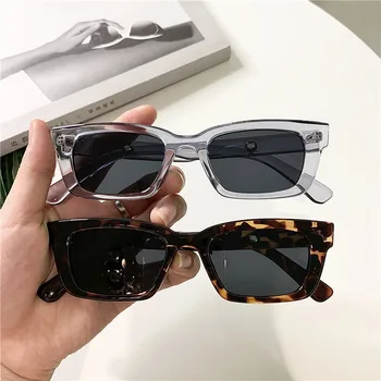 2021 Novas Mulheres Retângulo Vintage Óculos De Sol De Marca Designer Retrô Pontos De Óculos De Sol Feminino Senhora De Óculos Olho De Gato Driver De Óculos