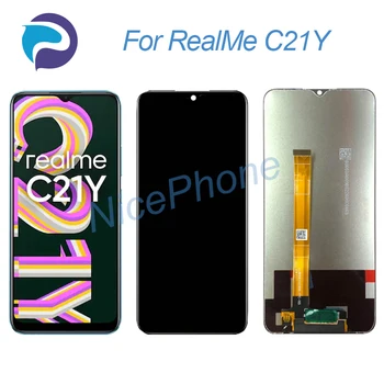 RealMe C21Y Tela LCD Touch screen Digitalizador Substituição do conjunto de 6.5