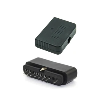 Substituição de 9 Pinos Conector Fêmea Controlador de Jogo Socket Slot para PS2 com fio plug shell
