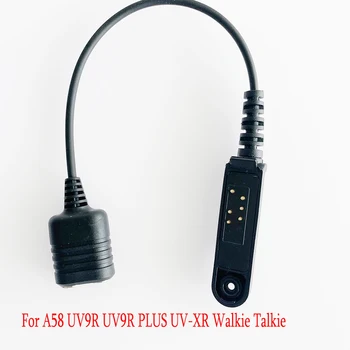 BAOFENG UV-9R Mais Impermeável Rádio Walkie-Talkie de Fone de ouvido Conversor Adaptador de Cabo para A58 UV9R UV9R PLUS UV-XR Duas Vias de Rádio
