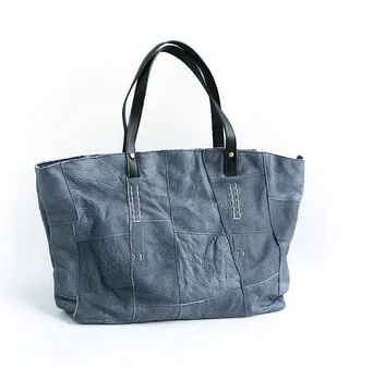 Vendange Nova moda feminina casual artesanal Europeu e Amerian Estilo genuíno de saco de couro / messenger bag6011