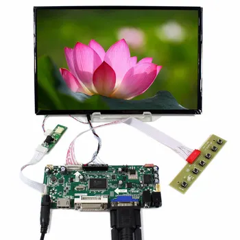 H DMI+VGA+DVI+Áudio LCD Placa de Controlador Com 10.1 polegadas 1920x1200 B101UAN02.1 AHVA Tela de LCD