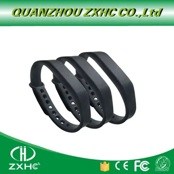(3PCS/LOTE) Ajustável de Silicone Impermeável NFC Pulseira Bracelete Ntag213 Tags
