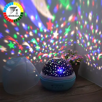 Coversage Noite Projector de Luz Girando Céu Estrelado Star Master Spin Romântico Led USB Lâmpada de Projeção Crianças Bebê Dormir