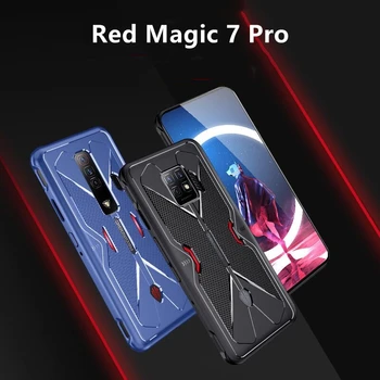 Para a Magia Vermelha 7S Pro Caso De Núbia Magia Vermelha 7 S a Cobertura de Jogos de Telefone de Silicone Macio, pára-choques NubiaRedMagic 7Pro 7SPro de Refrigeração Shell