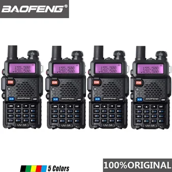 4pcs Baofeng UV-5R Walkie Talkie Dual Band Profissional 5W UV 5R Duas Vias de Rádio Comunicador UV5R Presunto Transceptor de HF Estação de Rádio