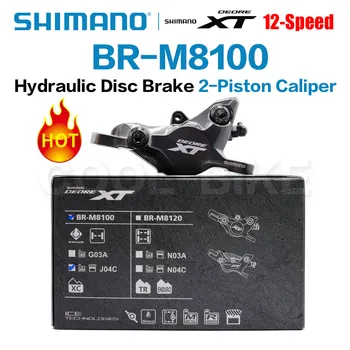 Shimano XT BR M8100 BR-M8100 MTB Freio a Disco Caliper com a caixa original, pastilhas de freio, de resina ou metal J04C