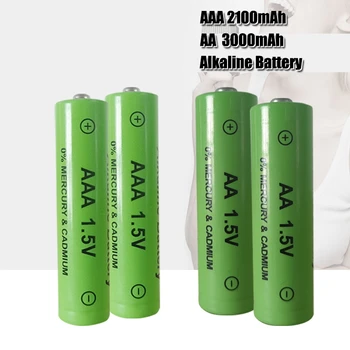 AA + AAA recarregáveis AA de 1,5 V 3000mAh/1,5 V AAA 2100mah bateria Alcalina lanterna brinquedos assista MP3 player substituir a bateria de Ni-Mh