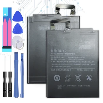 Original Kikiss Para Xiao Mi Bateria do Telefone BN42 Para Xiaomi Redmi Hongmi 4 Para Redmi4 Hongmi4 BN 42 Baterias Bateria de 4000mAh