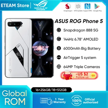 Global ROM ASUS ROG Telefone 5 5G Smartphone rog 5 Snapdragon 888 6.78