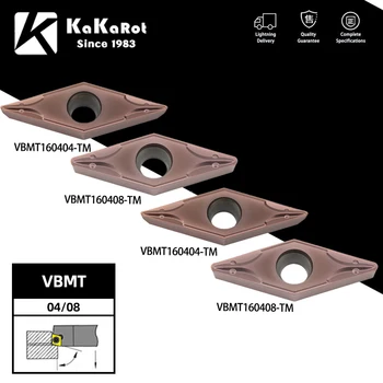 Kakarotto, 10pcs Carboneto de Inserir VBMT160404 VBMT160408 de volta de Aço Inoxidável Suporte de Ferramenta para Barra de Mandrilar CNC Fresa