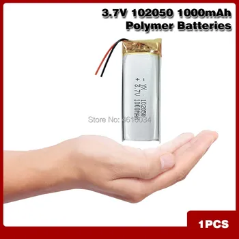 1000mah bateria de lítio-ion polímero bateria de 3,7 V 102050 Para MP3 MP4 MP5 GPS KTV família bateria de áudio do amplificador de microfone do computador