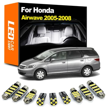 Zoomsee 9Pcs Bulbo Para a Honda, a Airwave 2005 2006 2007 2008 Carro LED Interior da Abóbada da Leitura Tronco Canbus Veículo de Luz Interior Kit