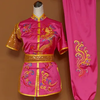 wushu taichi taiji roupas changquan uniformes de artes Marciais de concorrência roupas bordadas de kungfu nanquan taolu roupas uniforme