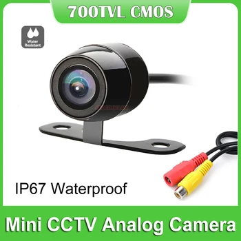 Super Mini 600TVL Cor de CFTV Analógico CVBS Câmera Exterior IP67 Impermeável de Grande Angular de Segurança do Carro Câmera de Visão Frontal da Câmera