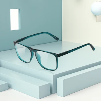 MARE AZZURO de grandes dimensões Óculos de Leitura Homens Quadrado Grande de Óculos com Armação Óptico de lentes da Marca de Luxo Designer +1.5 +2