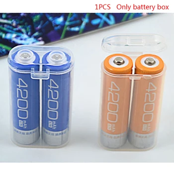 Batterij Draagbare Waterdichte Claro Houder Opbergdoos Doorzichtige Plástico Veiligheid Caso Voor 2 Secties 18650 Groothandel Novo